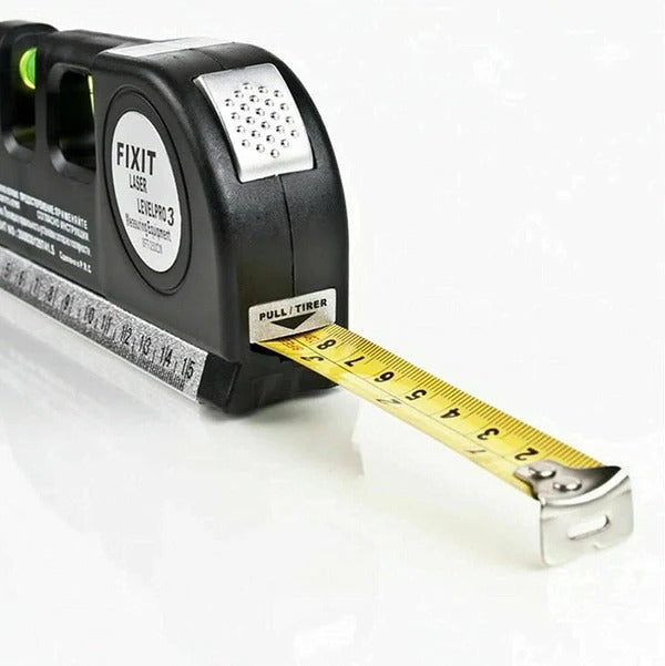 4 in 1 Fixit Laser Level Pro Multi-Purpose Measuring Tool With 8 Feet Tape